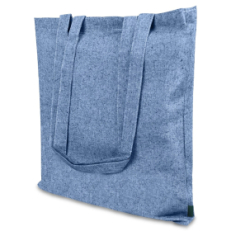 Сумка для покупок Caravan Recycled Melange 140 г/м², Синий