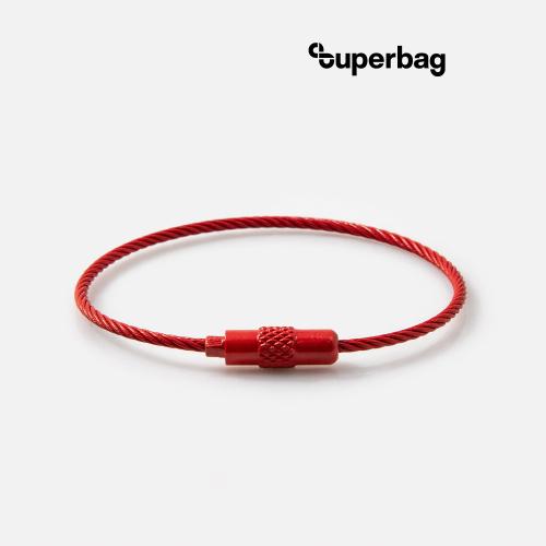 Тросик-кольцо Ring для обвеса, L=15см (красный)