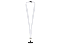 Ланъярд 2,5 см под сублимацию с большим карабином, замком обрыва и узким держателем для телефона из ПЭ