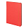 Бизнес-блокнот "RILY", формат А5,  красный, блок в точку, ярко-красный