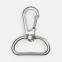 Застежка-карабин Snap Hook, L, серебристая (хром)