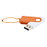 Флешка Designer To Go 2.0 USB 16Gb, Белый/оранжевый