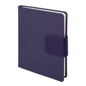 Ежедневник недатированный Mod, А5, фиолетовый, кремовый блок, фиолетовый