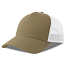 Бейсболка RAPPER COTTON-S, 5 клиньев, пластиковая застёжка, хаки, белый