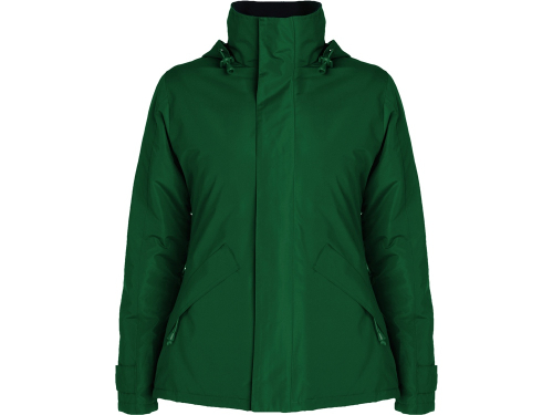 Парка утепленная Europa женская, бутылочный зеленый