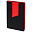 Ежедневник Bookmark, недатированный, черный с красным