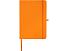 Teak блокнот А5 из переработан. материала в твердой обложке с линован. страницами - Оранжевый