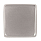 Квадратный шильдик на резинку Epoxi, матовый серебристый