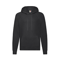 Толстовка без начеса LIGHTWEIGHT HOODED SWEAT 240, черный
