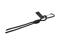 Брелок-веревочка на карабине, черный