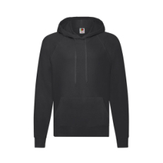 Толстовка без начеса LIGHTWEIGHT HOODED SWEAT 240, черный