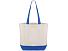 Сумка для шоппинга Cotton из переработанного хлопка 280 г, синий