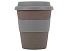 Стакан с силиконовой крышкой Cafe, серый