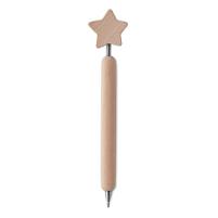 Деревянная ручка со звездочкой