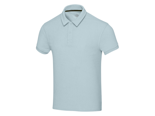 Рубашка поло унисекс Akoya из переработанного махрового материала - Cloud Blue