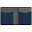 Картхолдер с отделением для купюр Dual, синий