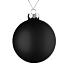 Елочный шар Finery Matt, 10 см, матовый черный