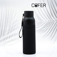Термобутылка Button Black (черный) Термобутылка Button Black (черный)