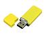 Флешка промо прямоугольной формы c оригинальным колпачком, 32 Гб, желтый