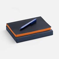 Набор Doppio, синий с оранжевым