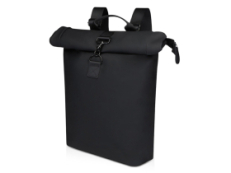 Рюкзак для ноутбука 15,6 Turner объемом 12 л со сворачивающимся верхом, изготовленный из переработанных материалов по стандарту GRS - сплошной черный