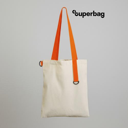Шоппер Superbag (неокрашенный с оранжевым)