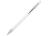 Kish шариковая ручка с серебристой отделкой - Белый (черные чернила)