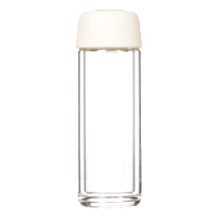 Бутылка стеклянная с двойными стенками Bianca, белая