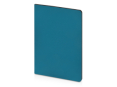 Бизнес-тетрадь А5 Pragmatic Contrast, 40 листов в клетку, морская волна с черным срезом