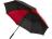 Джефф 30-дюймовый ветрозащитный зонт-трость, красный/черный