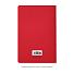 Блокнот Alpha slim, красный