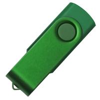 USB flash-карта DOT (16Гб), зеленый, 5,8х2х1,1см, пластик, металл, зеленый