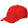 Бейсболка Canopy, красная с белым кантом