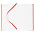 Ежедневник Duplex, недатированный, белый с красным