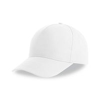 Бейсболка RECY FIVE, 5 клиньев, застежка-липучка, белый