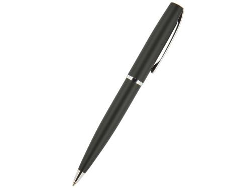 Ручка Sienna шариковая  автоматическая, черный металлический корпус soft-touch, 1.0 мм, синяя
