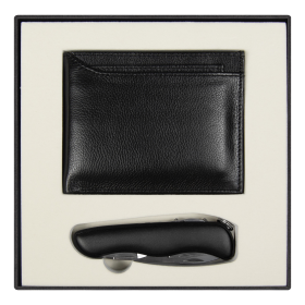 Набор подарочный Solution Superior Duo (кошелек с картхолдером, Чёрный