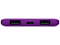Портативное зарядное устройство Reserve с USB Type-C, 5000 mAh, фиолетовый
