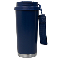 Термокружка Cosmostar, Темно-синий / серебро