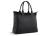 Сумка-шоппер BUGATTI ЭЛЬЗА | ELSA, чёрная, воловья кожа/полиэстер, 46х11х31,5 см
