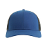 Бейсболка BRYCE, 6 клиньев, пластиковая застежка, переработанный полиэстер, синий