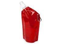 Емкость для питья «Cabo» с карабином, цвет: красный, прозрачный