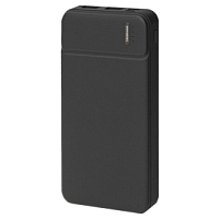 Универсальный аккумулятор Flash 10 (10000 мАч) с подсветкой и soft touch,черный,13,7х6,87х1,55мм, черный
