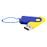 Флешка Designer To Go 2.0 USB 16Gb, Желтый/Синий