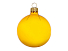 Стеклянный шар желтый полупрозрачный, заготовка шара 6 см, цвет 21