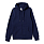 Толстовка на молнии с капюшоном унисекс King, темно-синяя