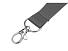 Ланьярд с карабином, серый