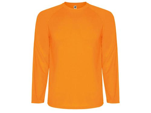 Футболка Montecarlo  мужская с длинным рукавом, неоновый оранжевый