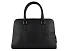 Сумка женская BUGATTI Elsa, чёрная, воловья кожа/полиэстер, 32х13х22 см