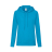 Толстовка женская без начеса LIGHTWEIGH HOODED SWEAT 240, голубой лазурный